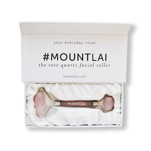 Mount Lai De-Puffing Rose Quartz Facial Roller