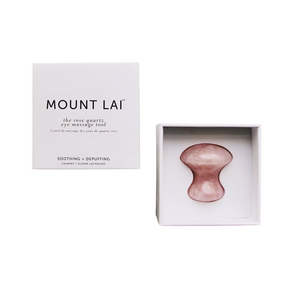 Mount Lai Rose Quartz De-Puffing Eye Massage Tool