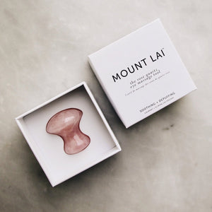 Mount Lai Rose Quartz De-Puffing Eye Massage Tool